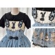 Good Night Mie Mie Cake Bunny Blouse Salopette and JSK(Pre-Order)